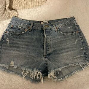 Agolde Cutoff Denim Jean Shorts